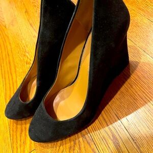 Banana Republic size 8, suede black heels.